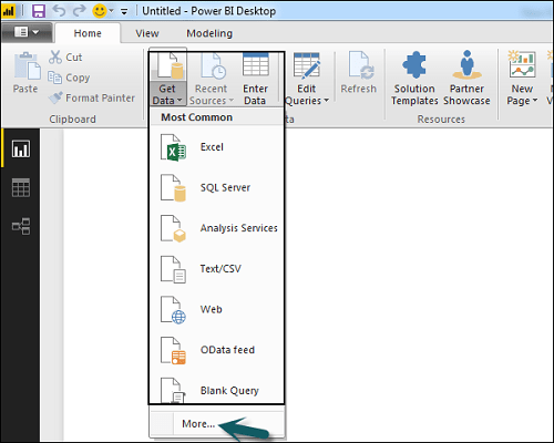 Power BI JSON - Get Data Tab